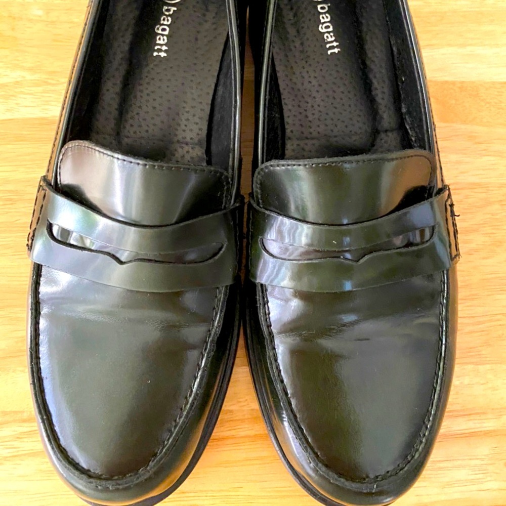 Dark green loafers